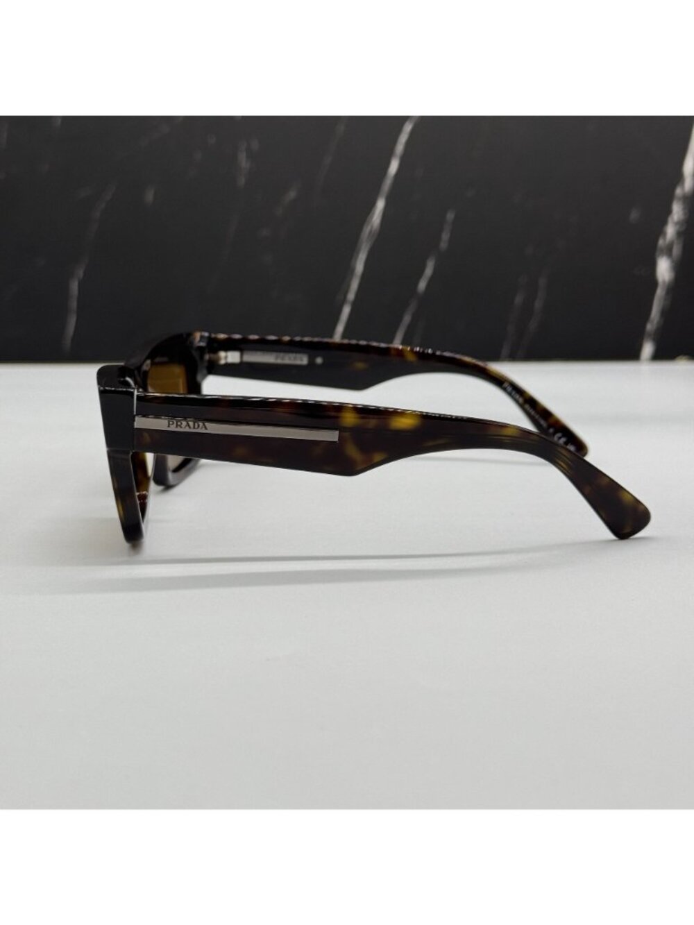 NEW PRADA PR25ZS 2AU0B0 SUNGLASSES PR 25ZS 2AU0B0 SQUARE HAVANA MEN SPR 25Z - Picture 6 of 10